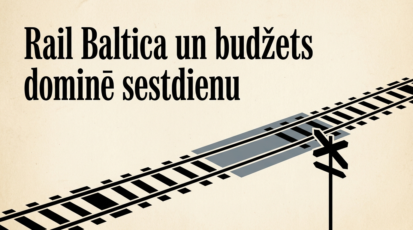 Rail Baltica un budžets dominē sestdienu