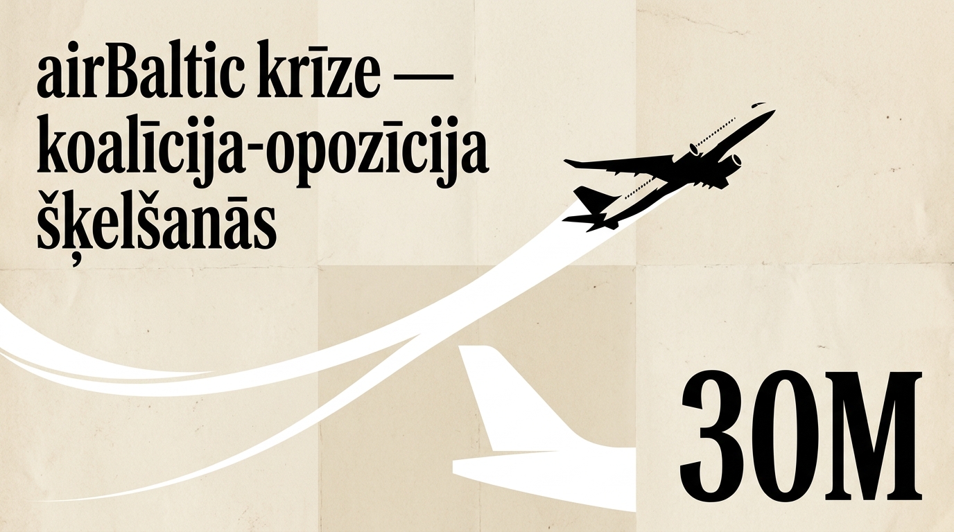 airBaltic krīze — koalīcija-opozīcija šķelšanās