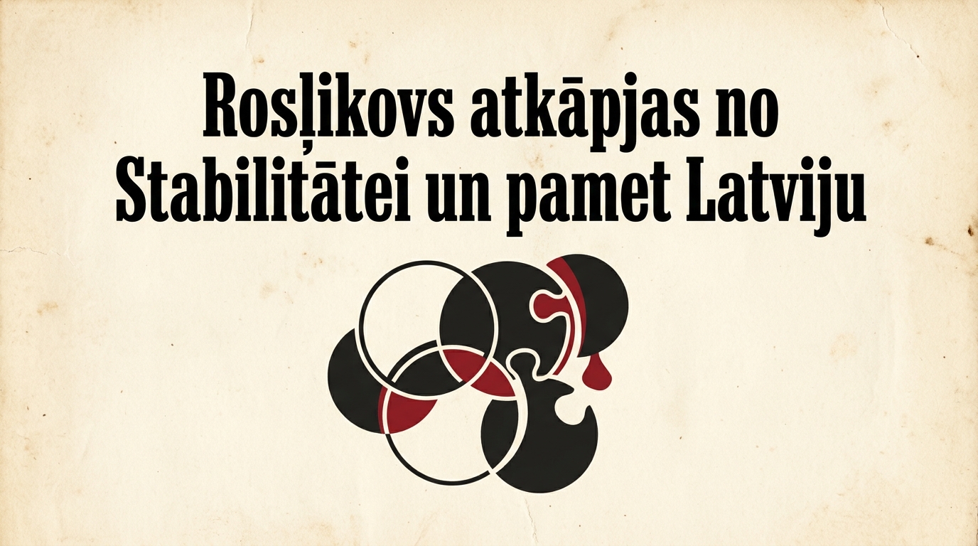 Rosļikovs atkāpjas no Stabilitātei un pamet Latviju