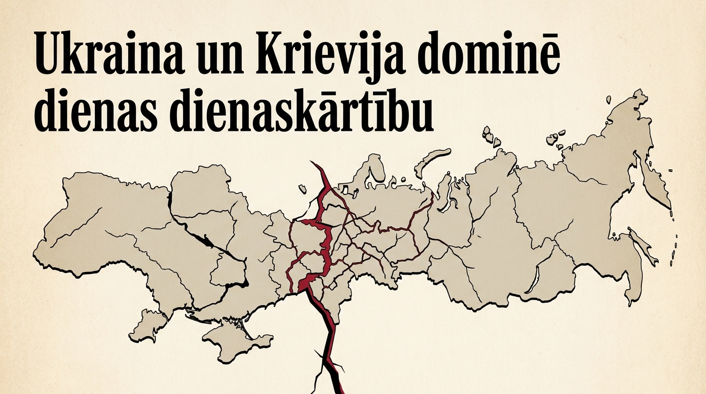 Ukraina un Krievija dominē dienas dienaskārtību