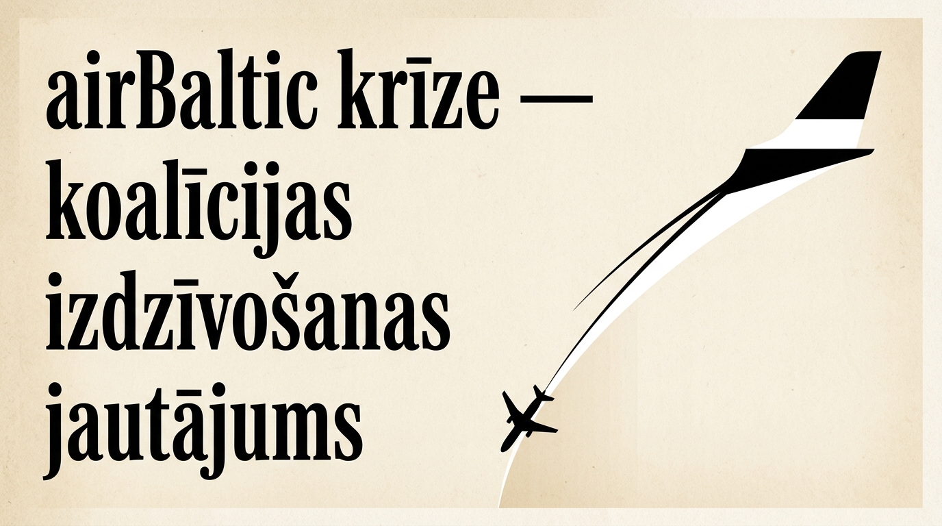 airBaltic krīze — koalīcijas izdzīvošanas jautājums