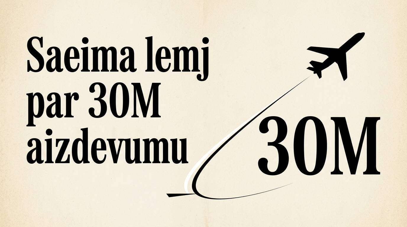 Saeima lemj par 30M airBaltic aizdevumu