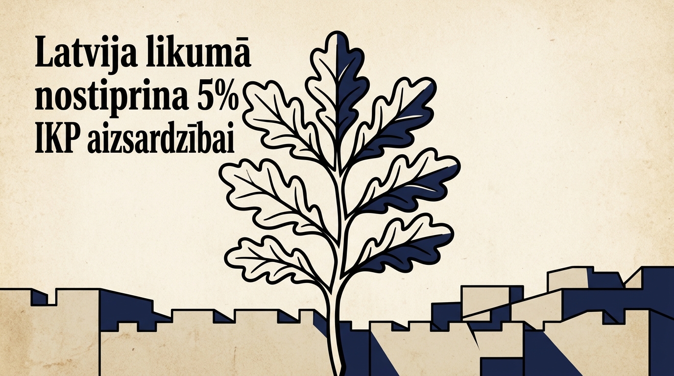 Latvija pirmā NATO starp sabiedrotajiem 5% IKP aizsardzībai nostiprina likumā