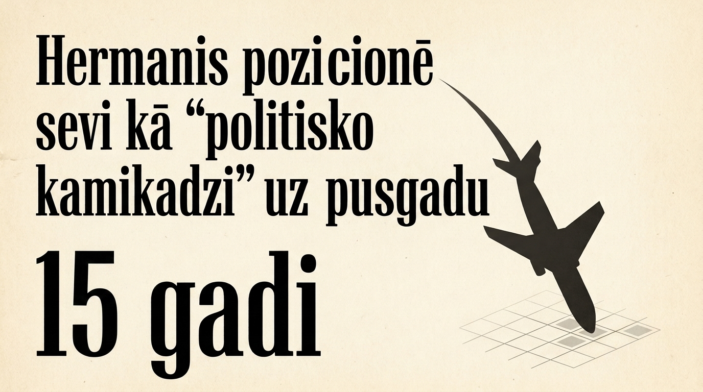 Hermanis pozicionē sevi kā "politisko kamikadzi" uz pusgadu