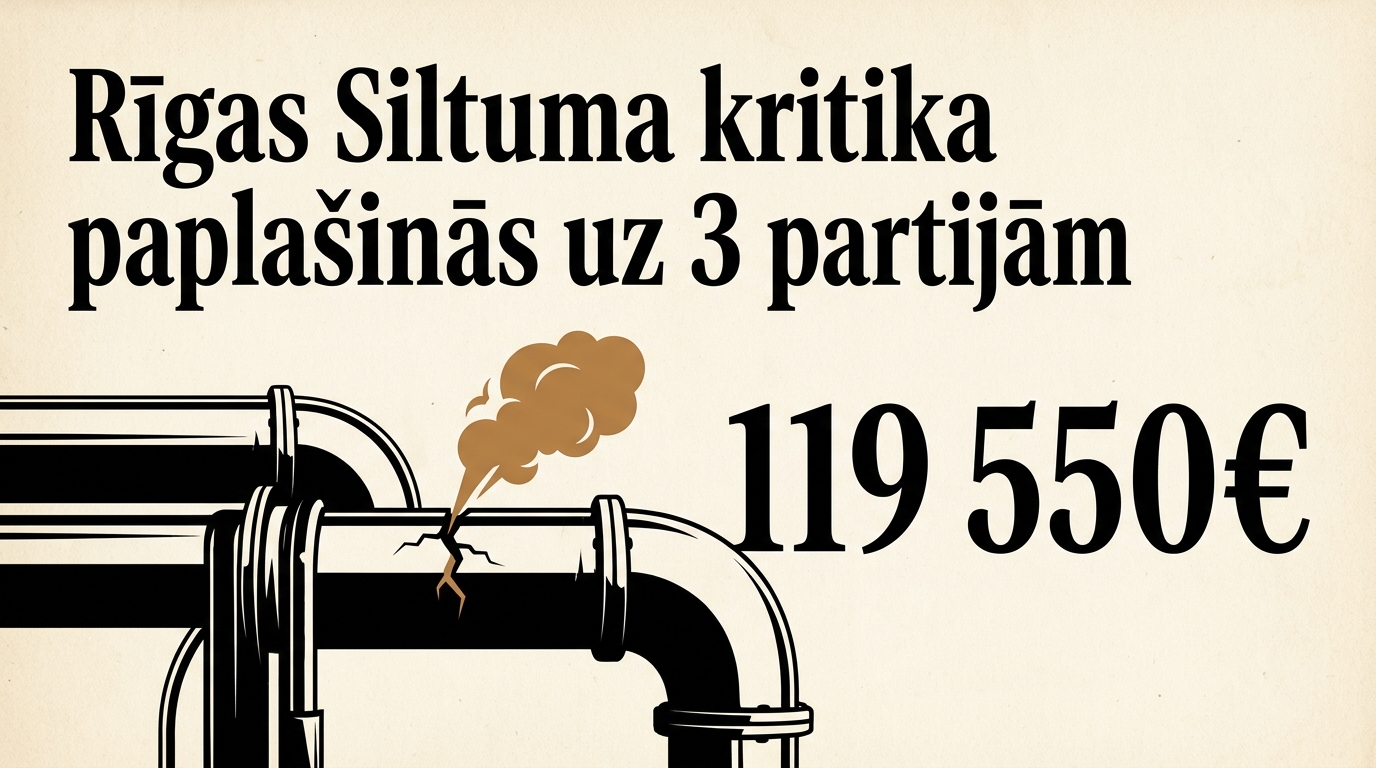 Rīgas Siltuma kritika paplašinās uz 3 partijām