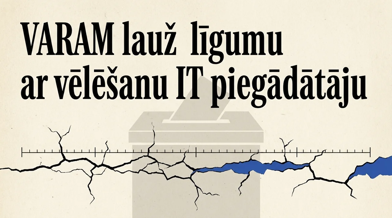 VARAM lauž līgumu ar vēlēšanu IT piegādātāju
