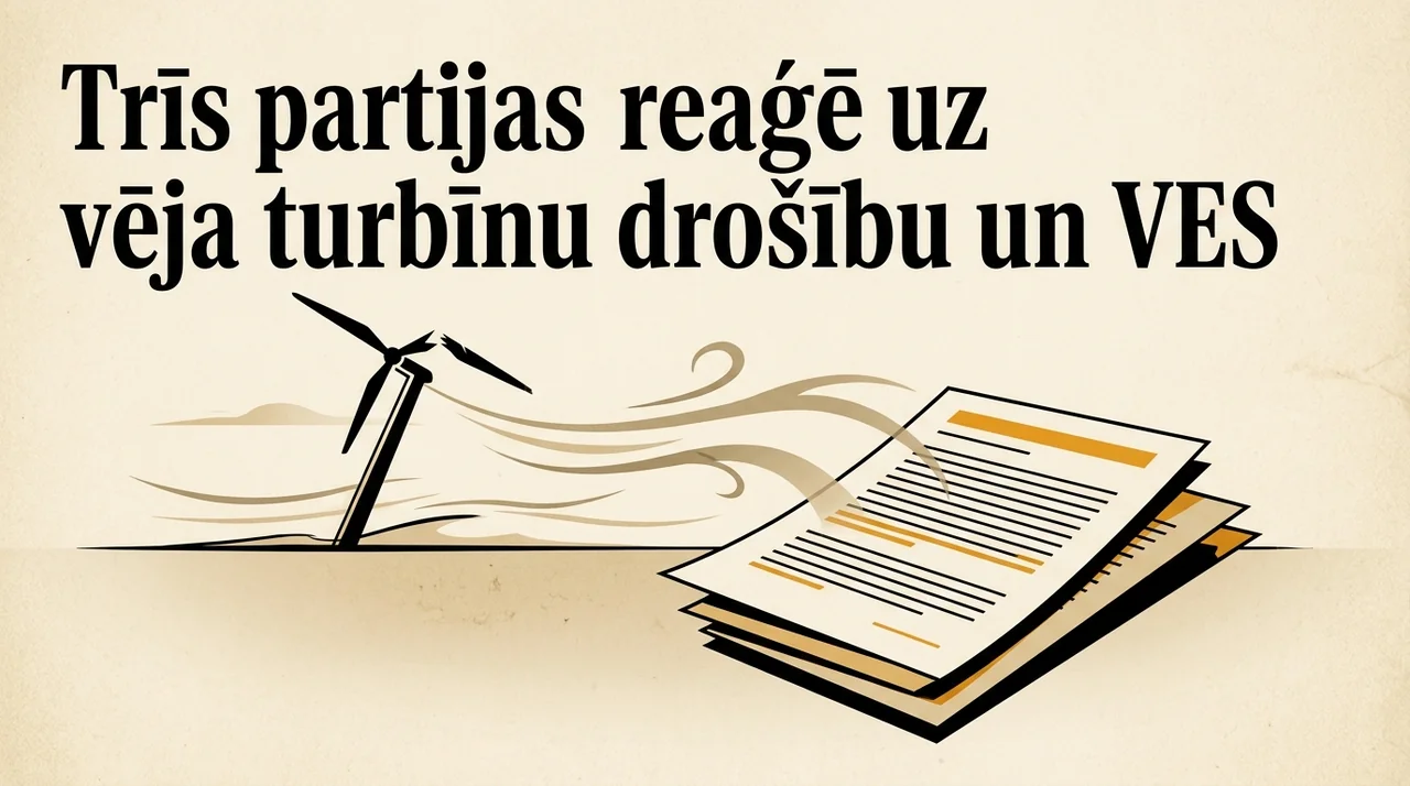 Trīs partijas reaģē uz vēja turbīnu drošību un VES