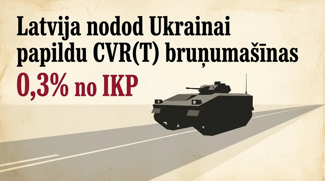 Latvija nodod Ukrainai papildu CVR(T) bruņumašīnas