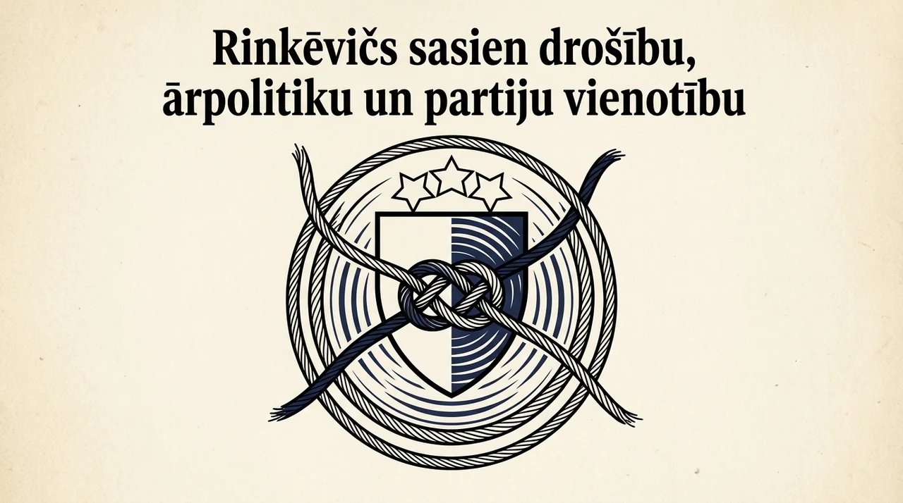 Rinkēvičs sasien drošību, ārpolitiku un partiju vienotību