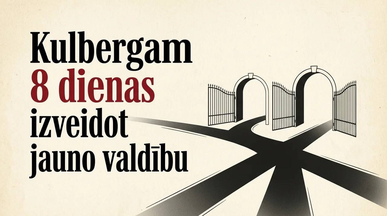 Kulbergam 8 dienas izveidot jauno valdību