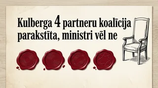 Kulberga 4 partneru koalīcija parakstīta, ministri vēl ne