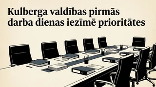 Kulberga valdības pirmās darba dienas iezīmē prioritātes