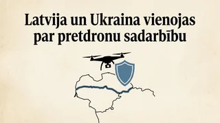 Latvija un Ukraina vienojas par pretdronu sadarbību