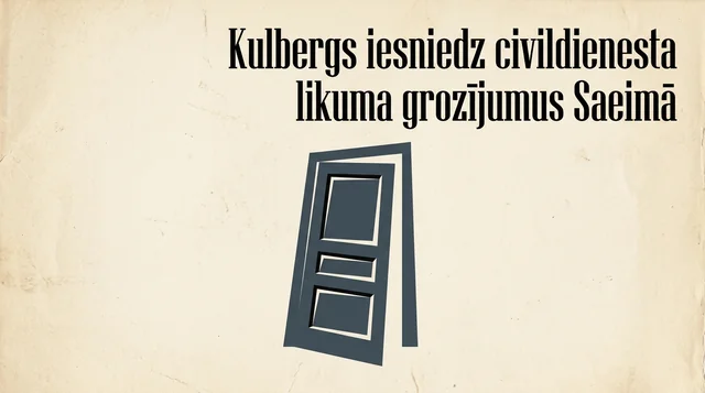 Kulbergs iesniedz civildienesta likuma grozījumus Saeimā