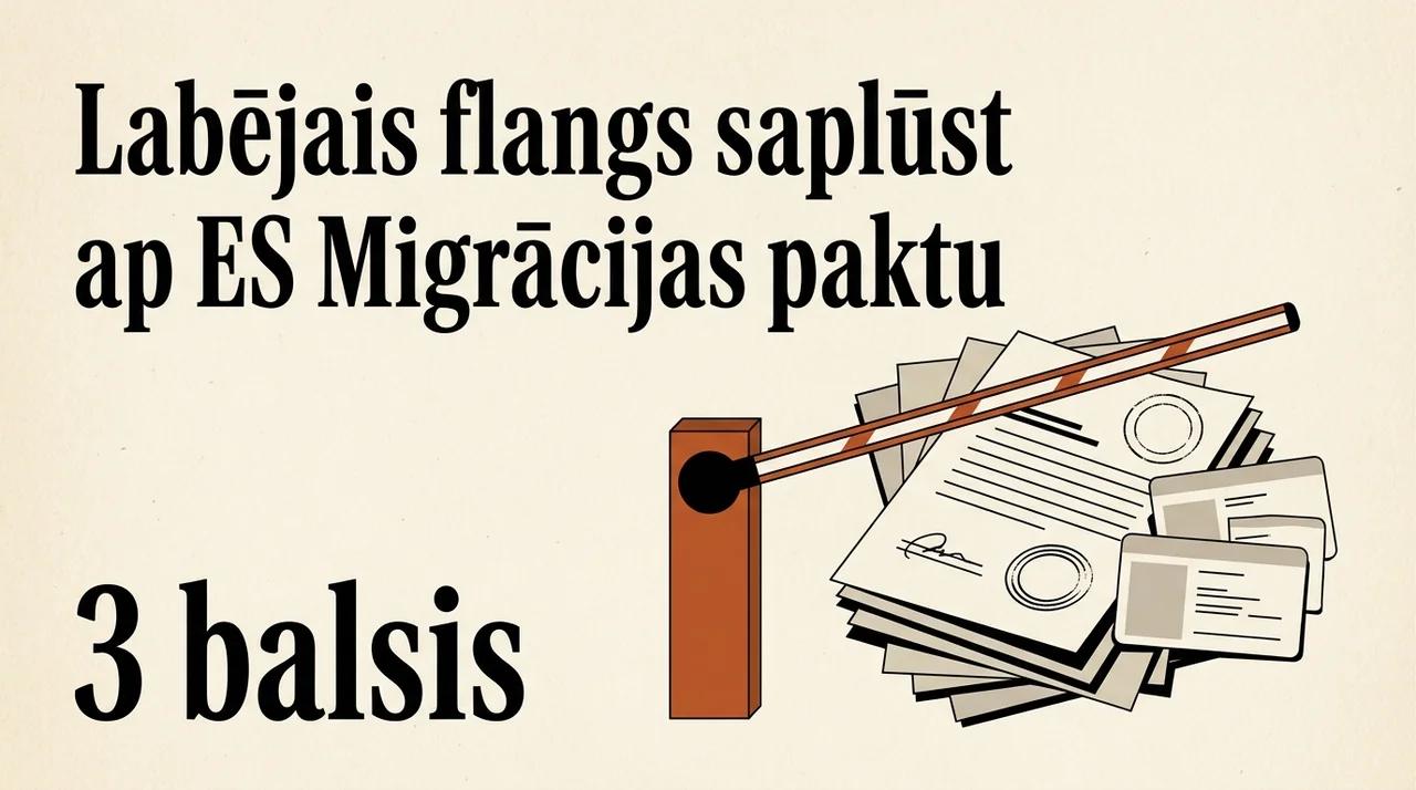 Labējais flangs saplūst ap ES Migrācijas paktu