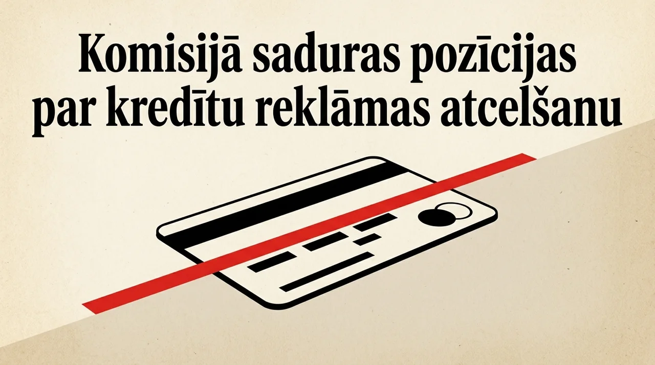 Komisijā saduras pozīcijas par kredītu reklāmas atcelšanu