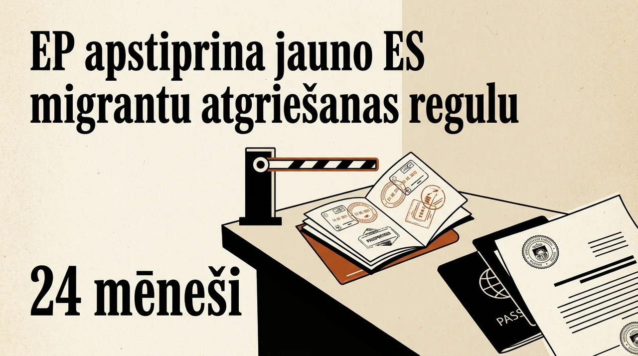EP apstiprina jauno ES migrantu atgriešanas regulu