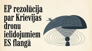 EP rezolūcija par Krievijas dronu ielidojumiem ES flangā