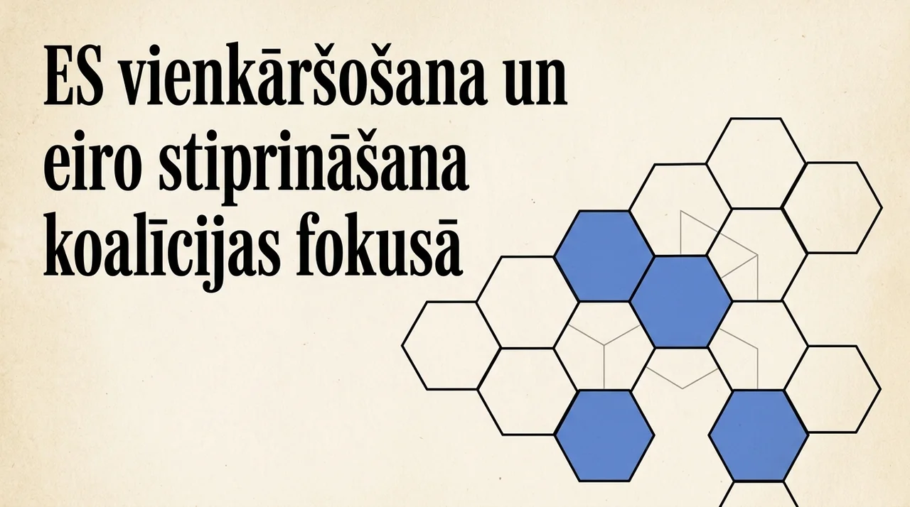 ES vienkāršošana un eiro stiprināšana koalīcijas fokusā