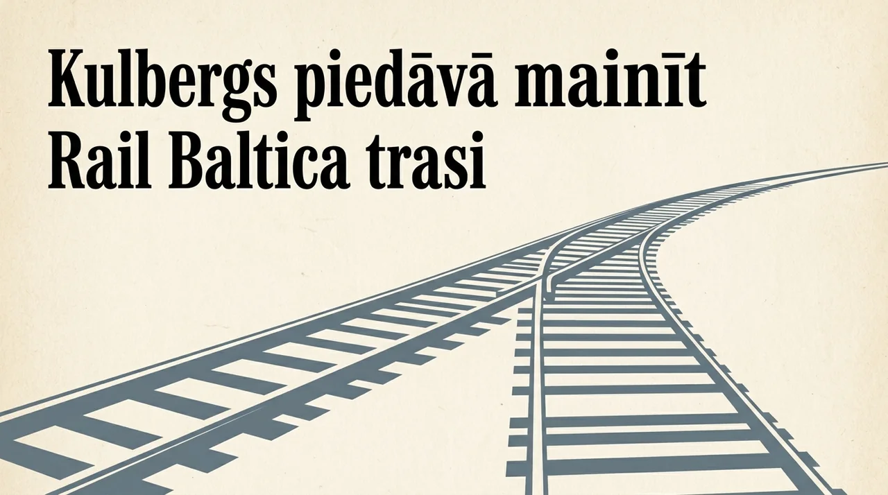 Kulbergs piedāvā mainīt Rail Baltica trasi