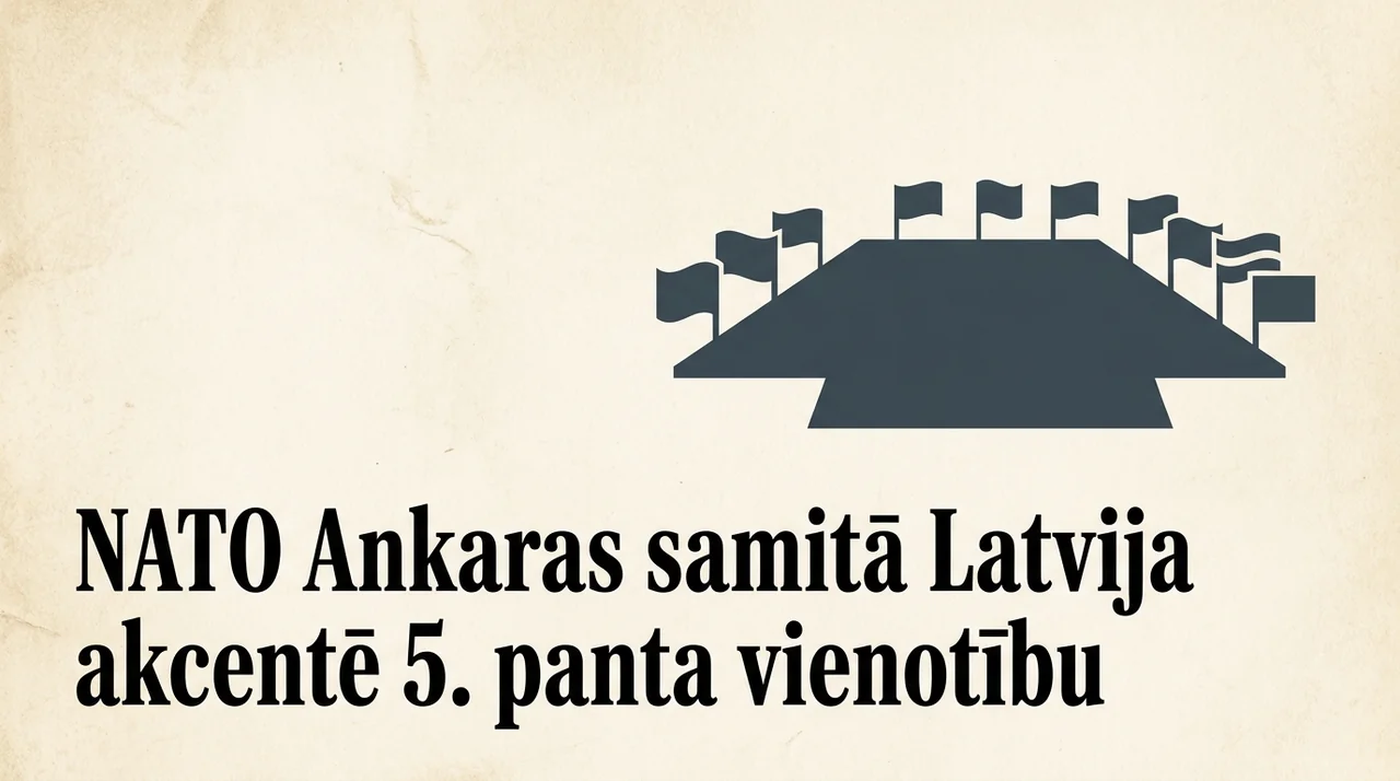 NATO Ankaras samitā Latvija akcentē 5. panta vienotību