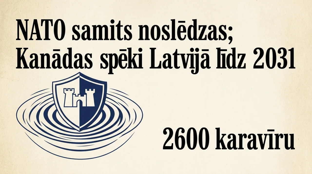 NATO samits noslēdzas; Kanādas spēki Latvijā līdz 2031