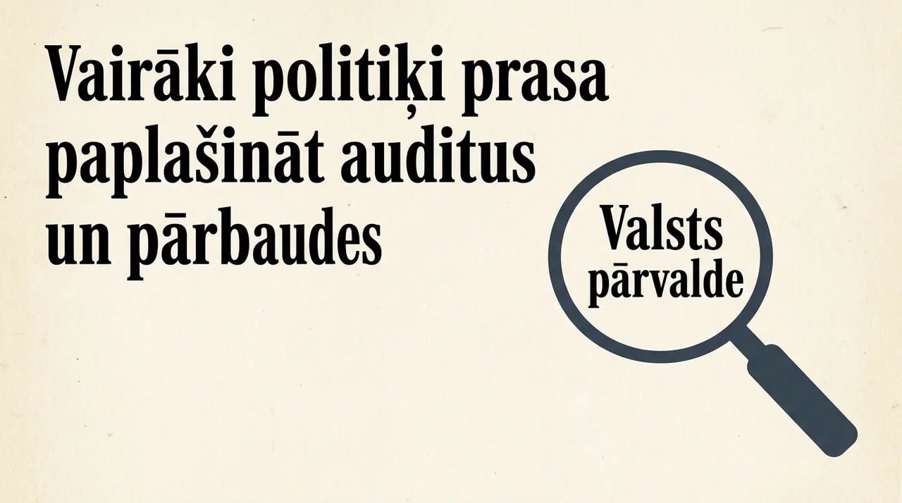 Vairāki politiķi prasa paplašināt auditus un pārbaudes