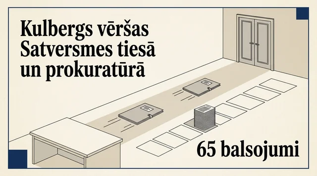 Kulbergs vēršas Satversmes tiesā un prokuratūrā