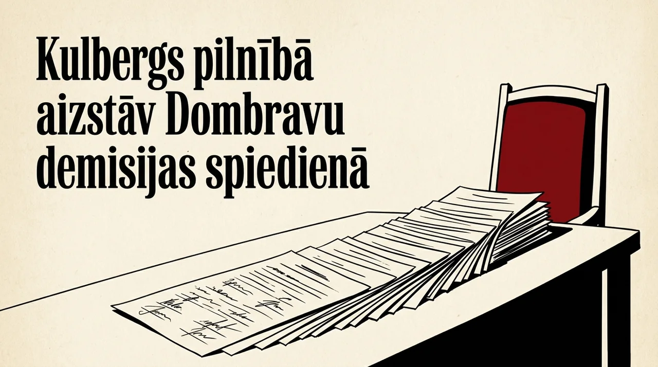 Kulbergs pilnībā aizstāv Dombravu demisijas spiedienā