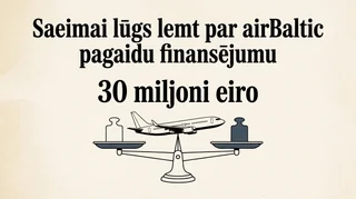 Saeimai lūgs lemt par airBaltic pagaidu finansējumu