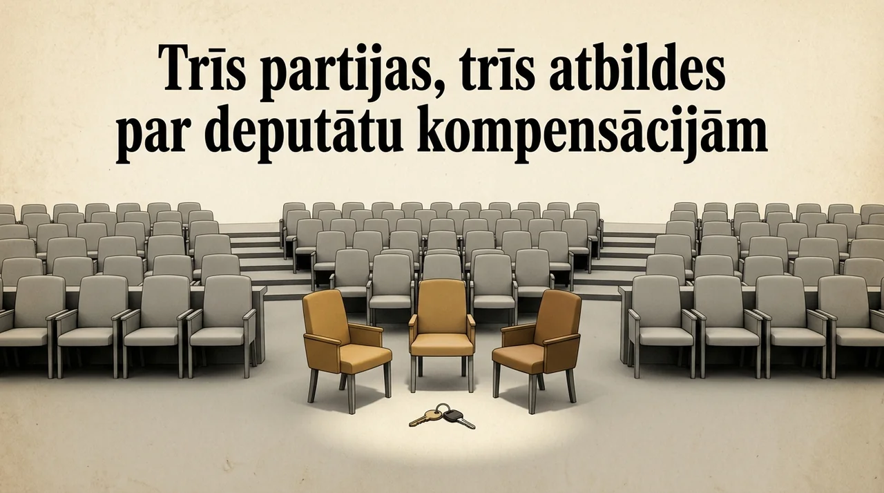 Trīs partijas, trīs atbildes par deputātu kompensācijām